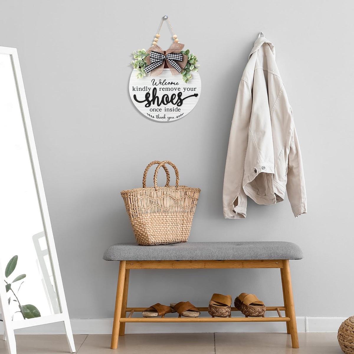 FBOUPYU front porch decor sign elevates welcome with durable craftsmanship