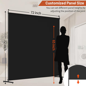 FCCRETA room divider prevents floor damage with soft feet