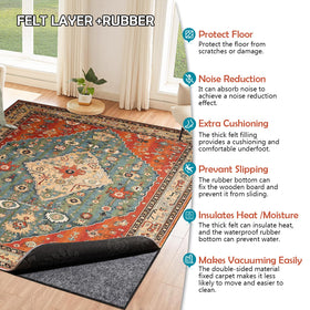Fchuswty underfoot softness provides floor protection and comfort