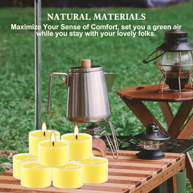 Fclayvts decorative tealights brighten tables and patios beautifully