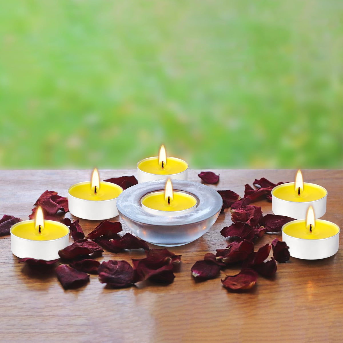 FCLAYVTS tealights for holidays and weddings adding warm illumination
