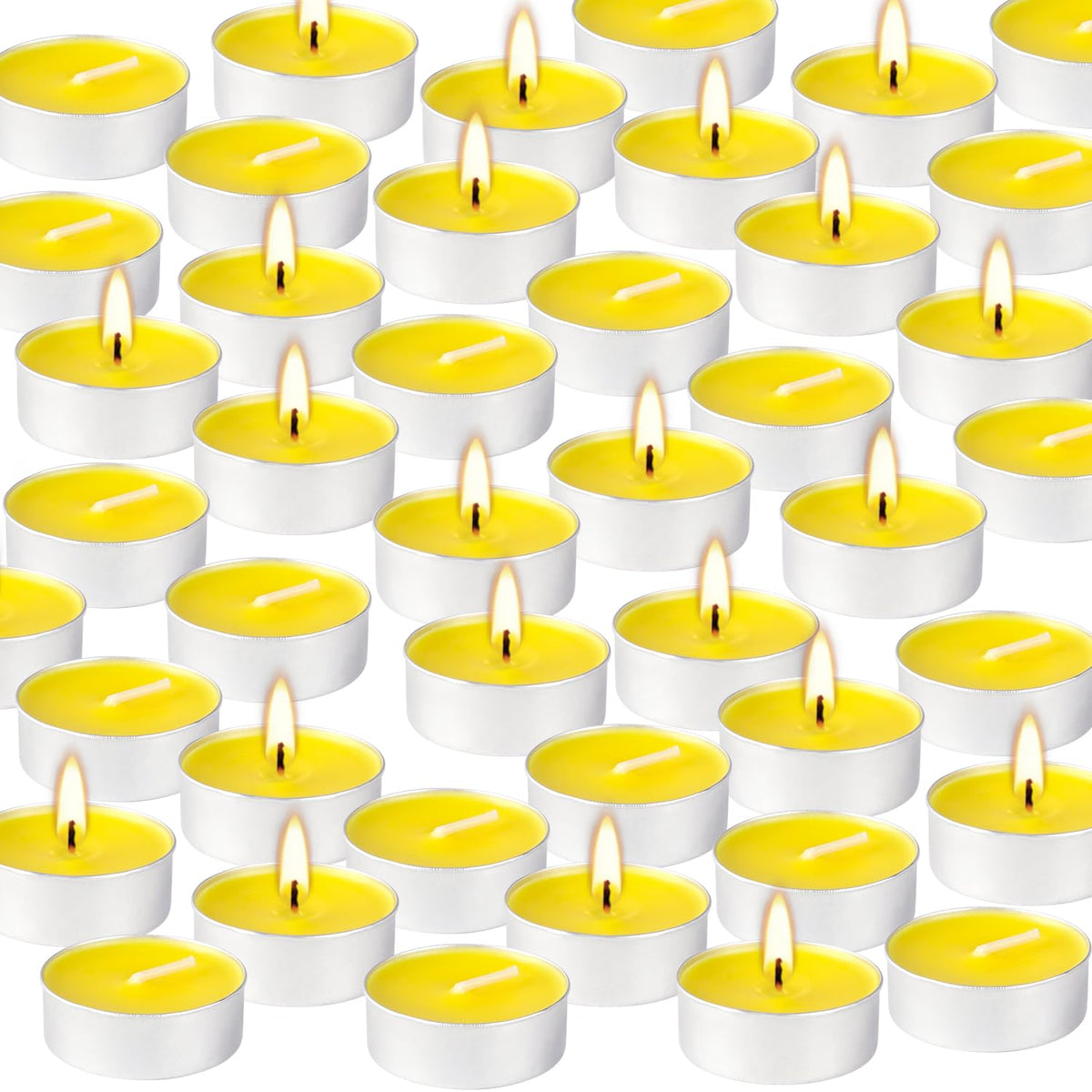 FCLAYVTS tealights burn for four hours for gatherings