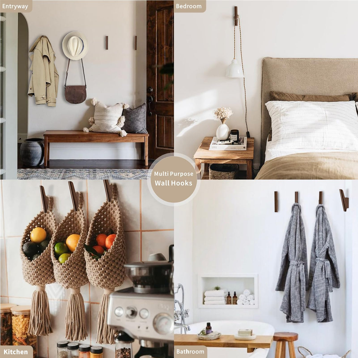 FCOWK entryway-organization creates a tidy welcome with functional hooks