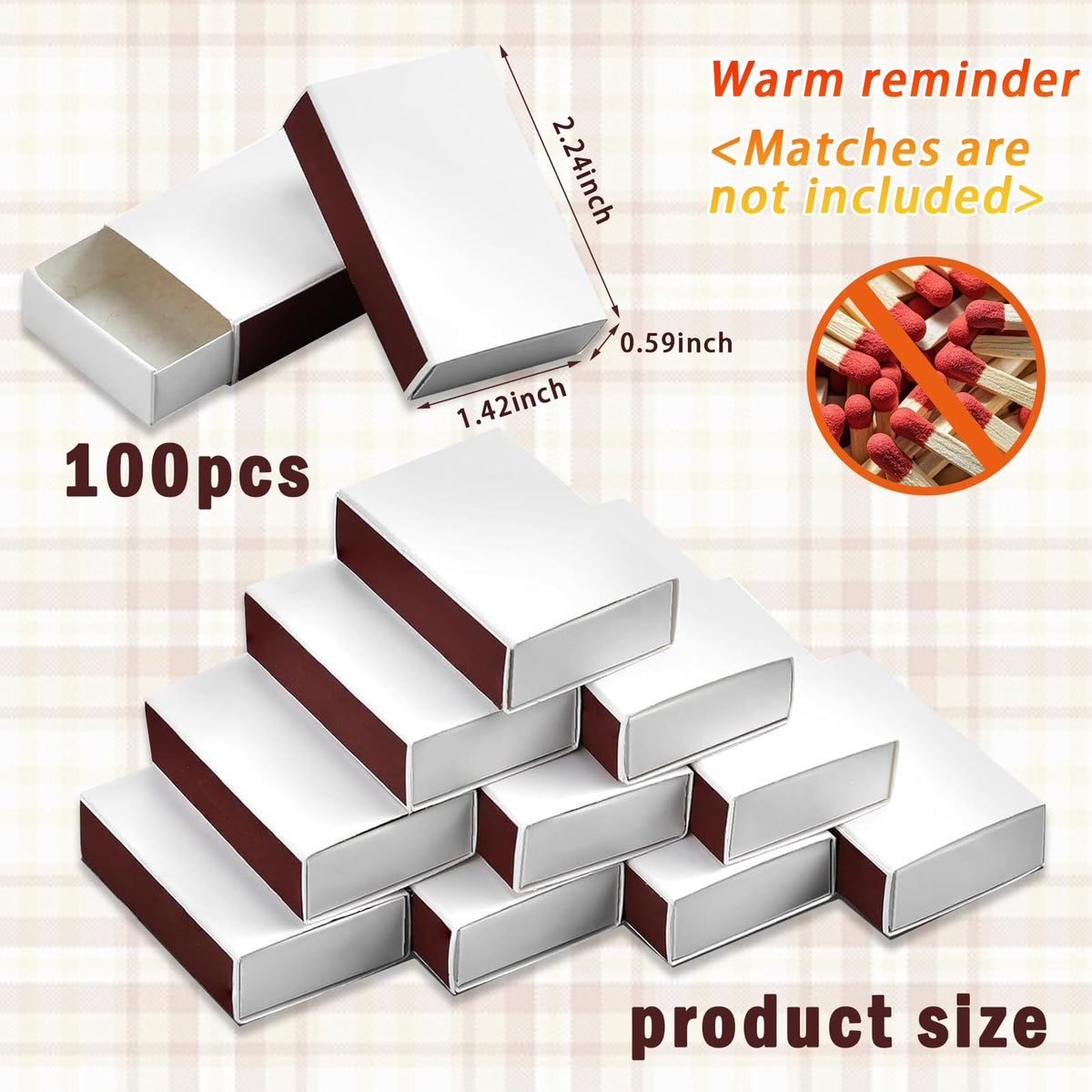 FCQWMTSD double-sided striker on box for convenient lighting.