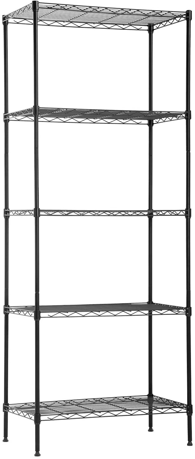 FDW 14Dx24Wx60H wire rack assembled for quick, versatile storage use.