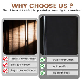 FDW 174 cm tall privacy screen blocks views while keeping air flowing