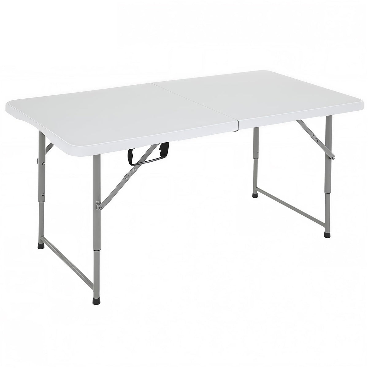 FDW 4FT folding-table top white shows a durable surface for outdoor meals.