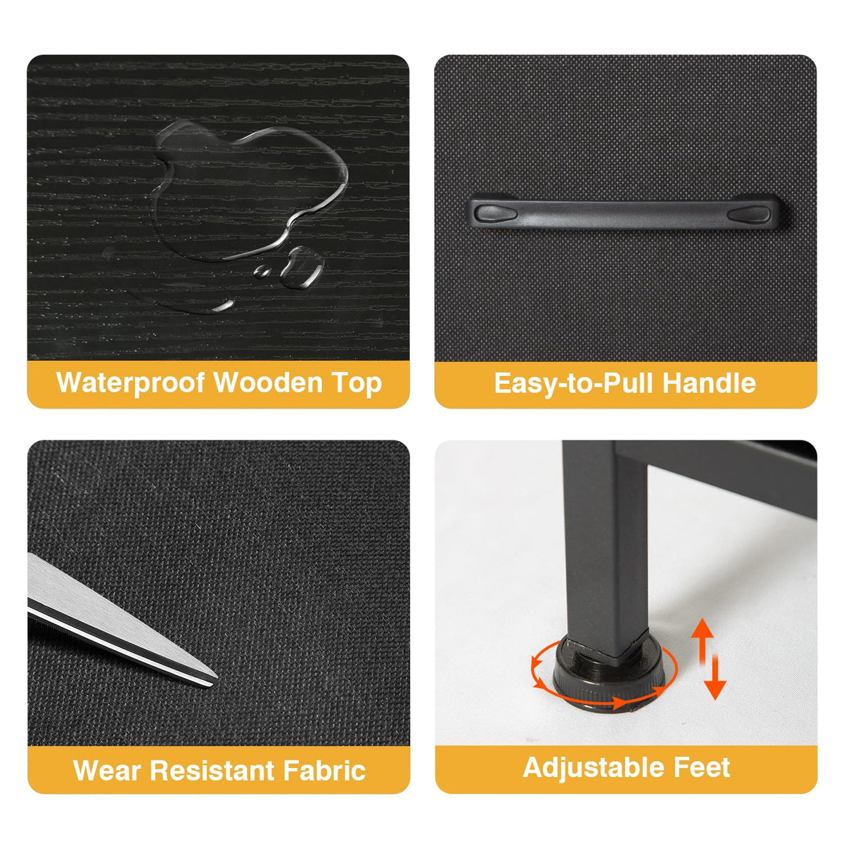 FDW 5-Drawer Dresser anti-tilt feature helps keep the unit safe.