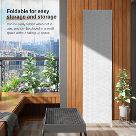 FDW 71-inch height with 70.5-inch open width for wide coverage.