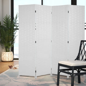 FDW folding privacy screen white, easy to store between rooms.