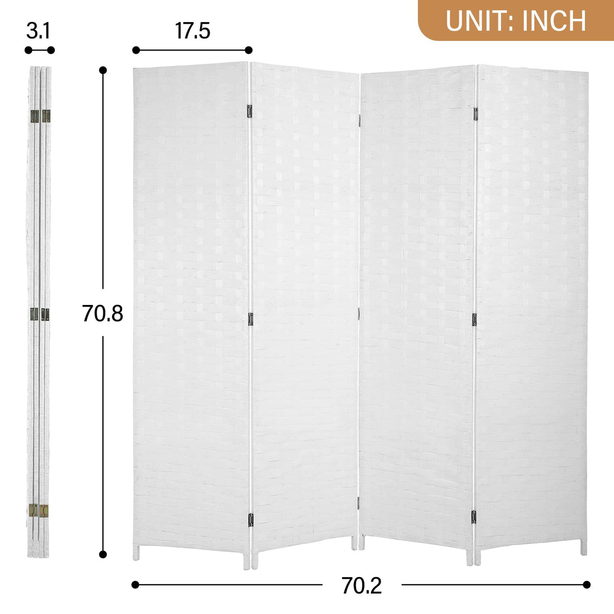 FDW home office room divider provides privacy in shared spaces.