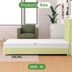 FDW mattress arrives in a box and expands in your room.