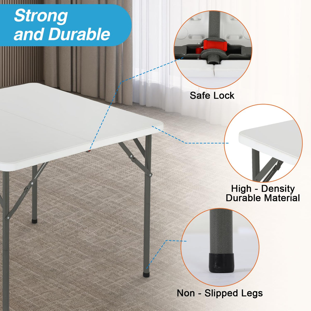 FDW indoor and outdoor use design, versatile for parties and backyard settings.