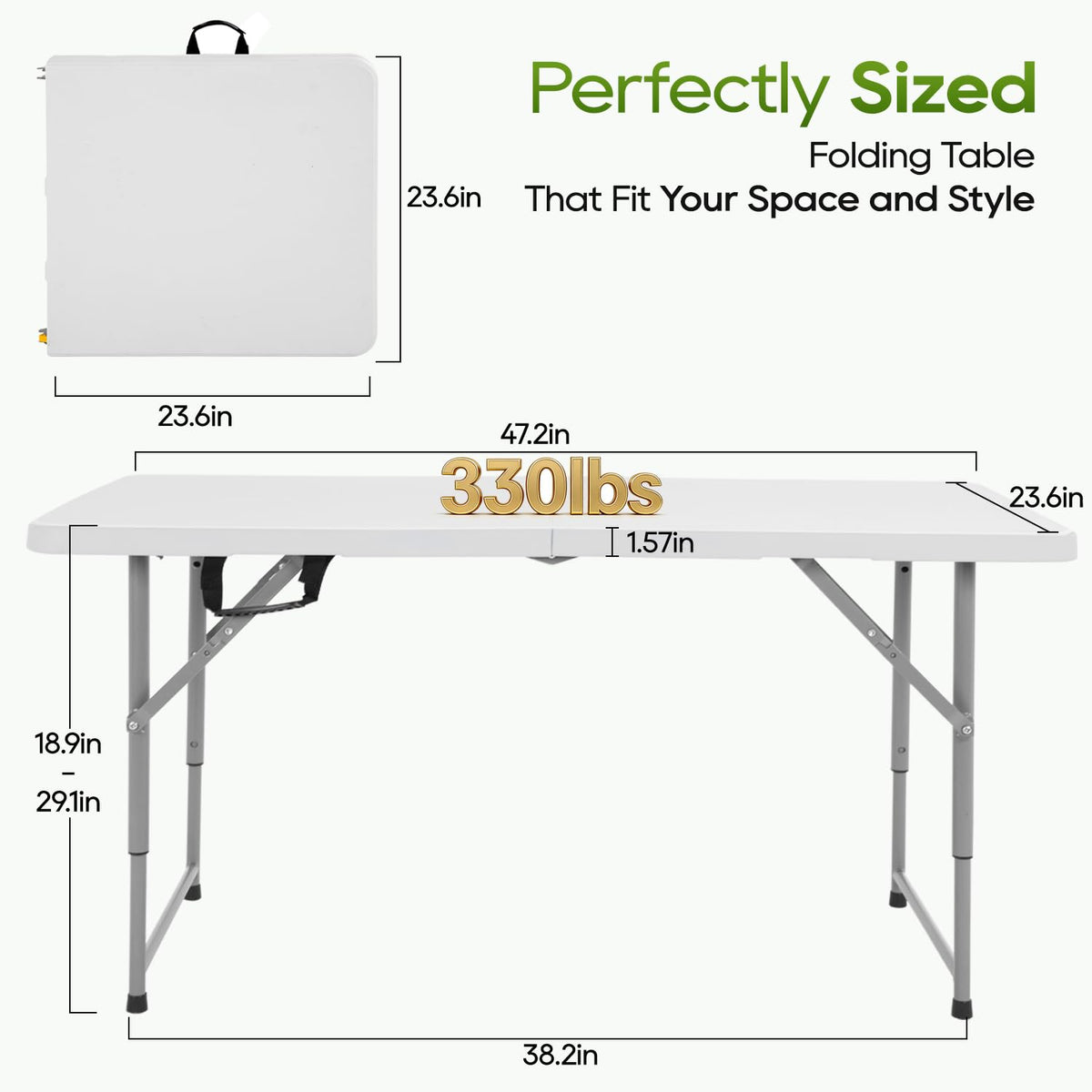 FDW powder-coated-steel-legs provide sturdy support for indoor and outdoor events.