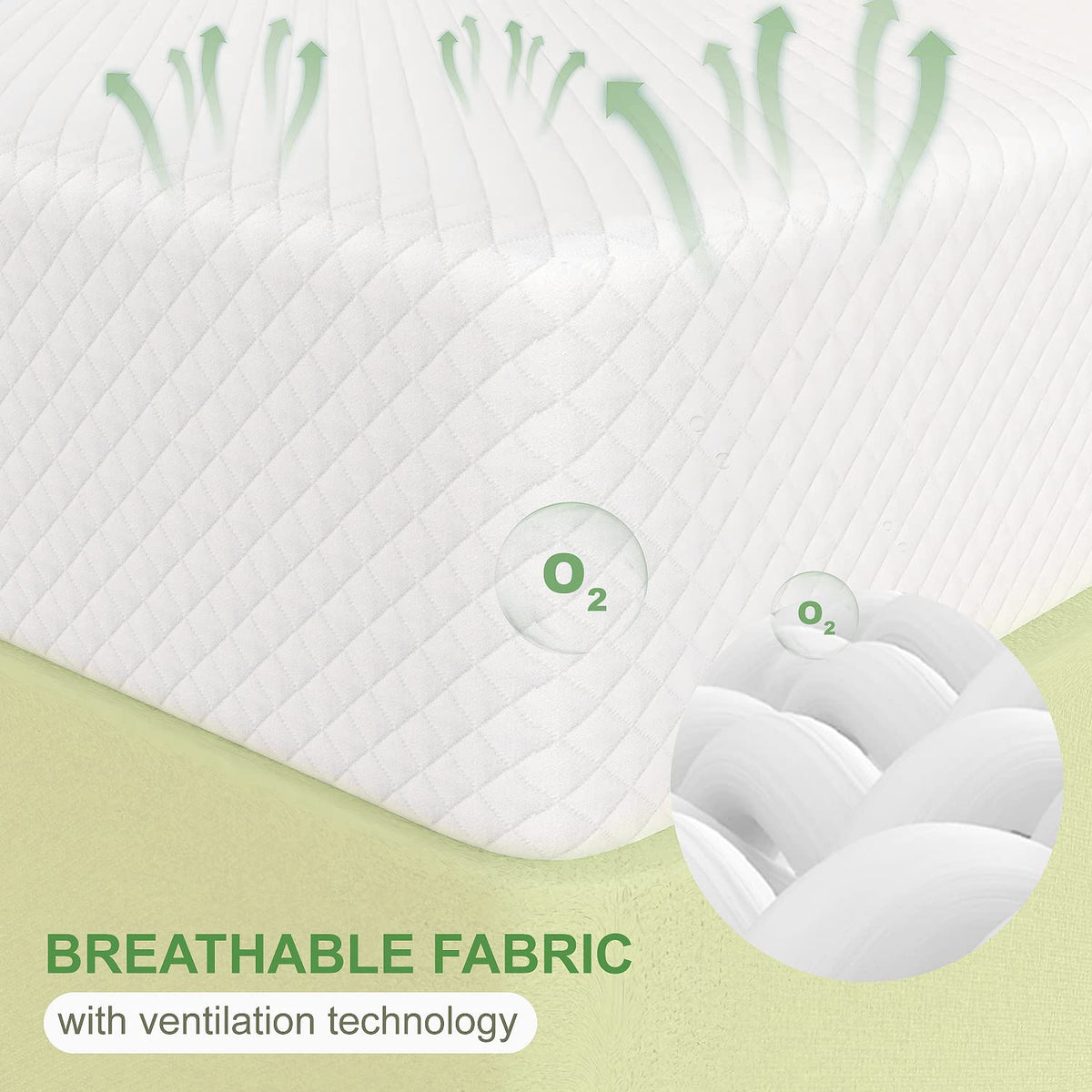 FDW removable, machine-washable cover keeps the mattress fresh.
