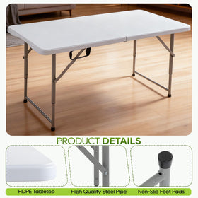 FDW waterproof-table-top resists spills for quick cleanup after meals.
