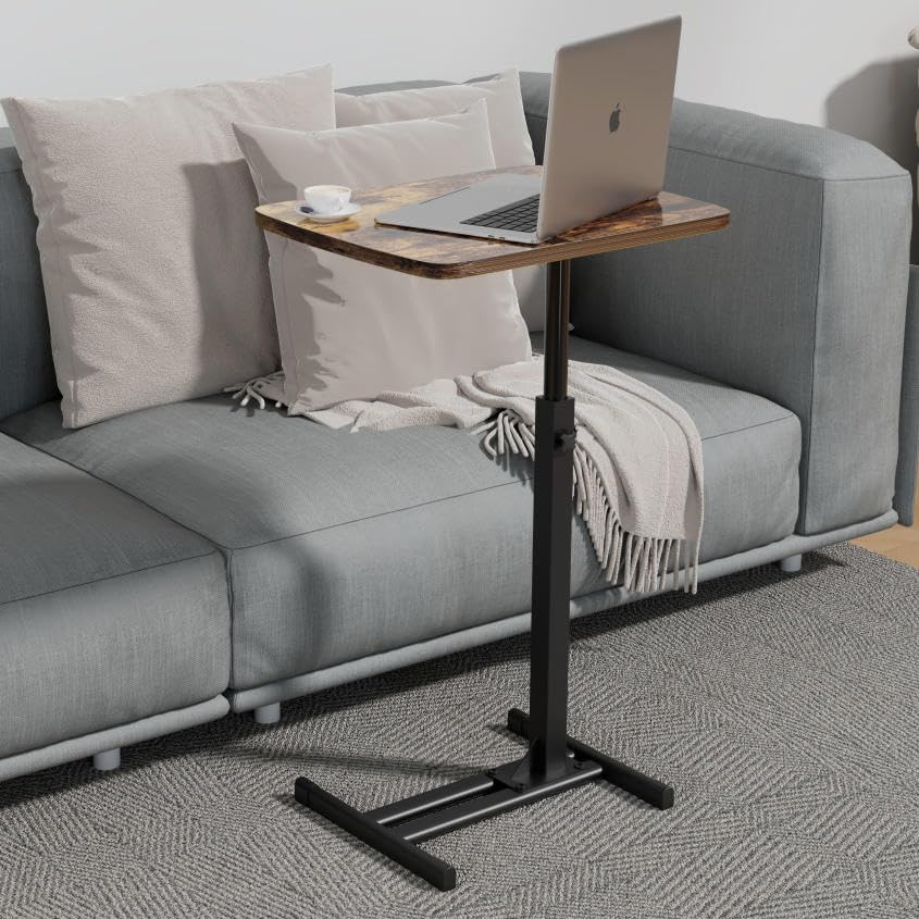 Fealarfaith TV Tray Table with 360° swivel top for easy angle changes