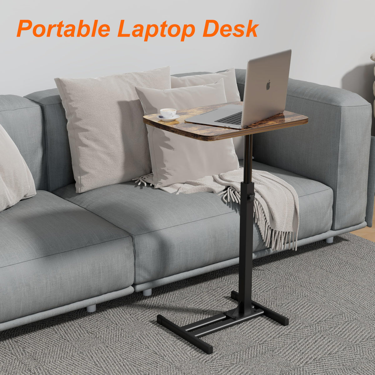 Fealarfaith TV Tray Table height adjustment for ergonomic meals and work moments
