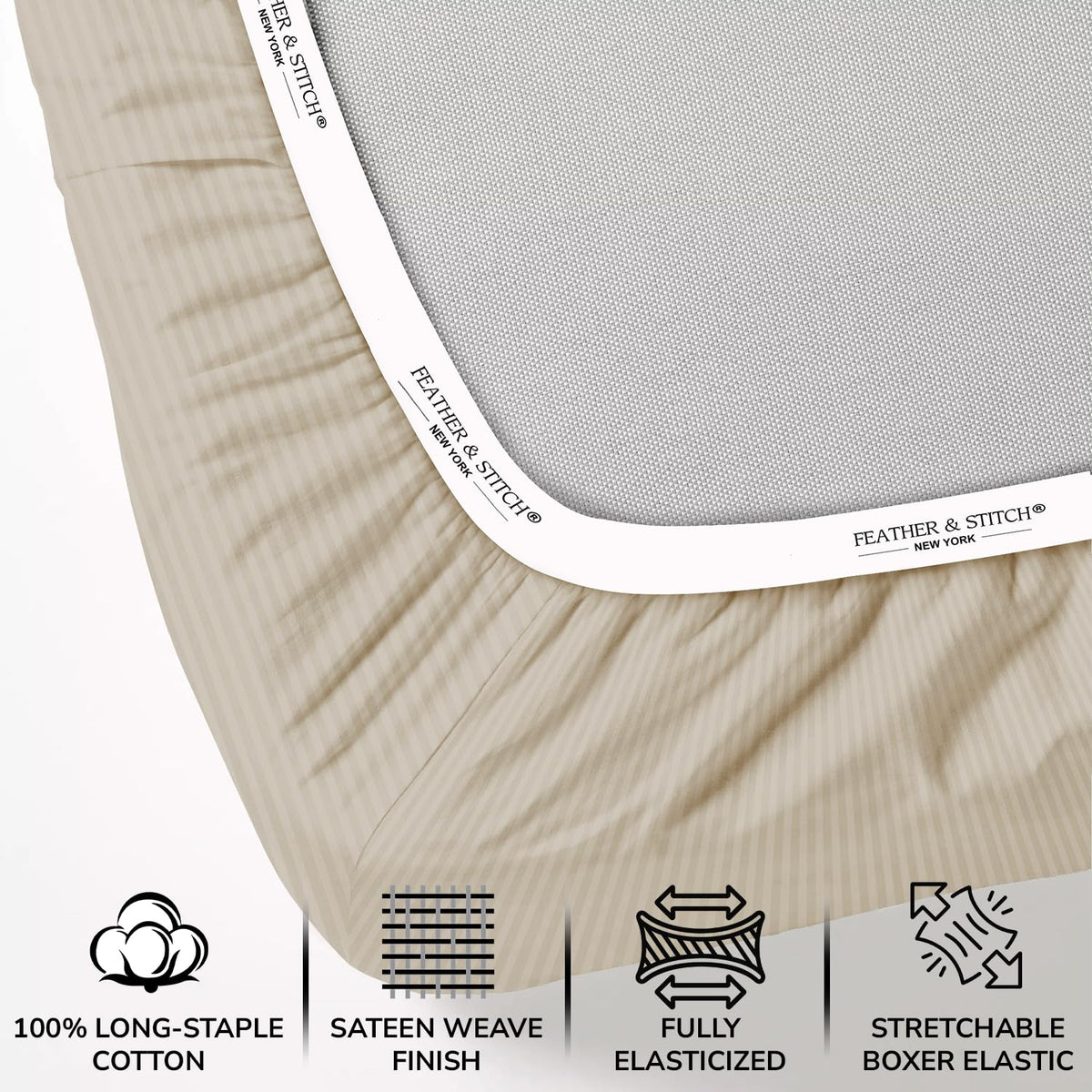 Feather & Stitch New York hem detail highlights refined stitching and embroidery.