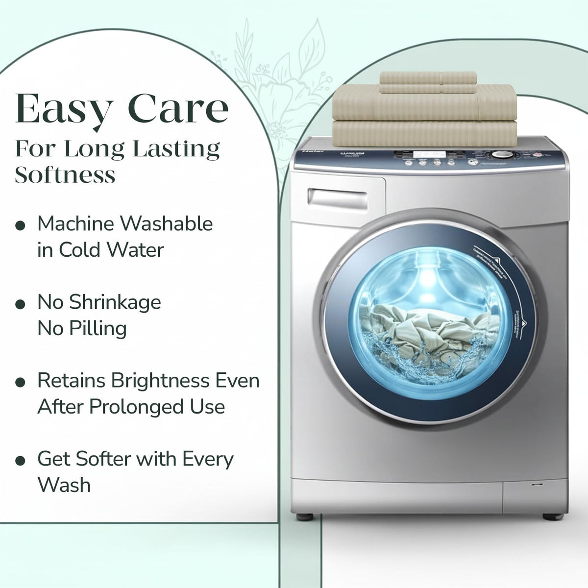 Feather & Stitch New York care instructions to preserve softness.