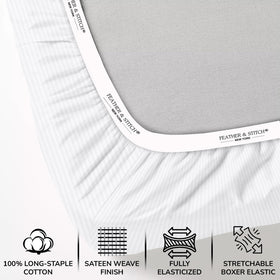 Feather & Stitch New York hem detail adds a refined luxurious touch.