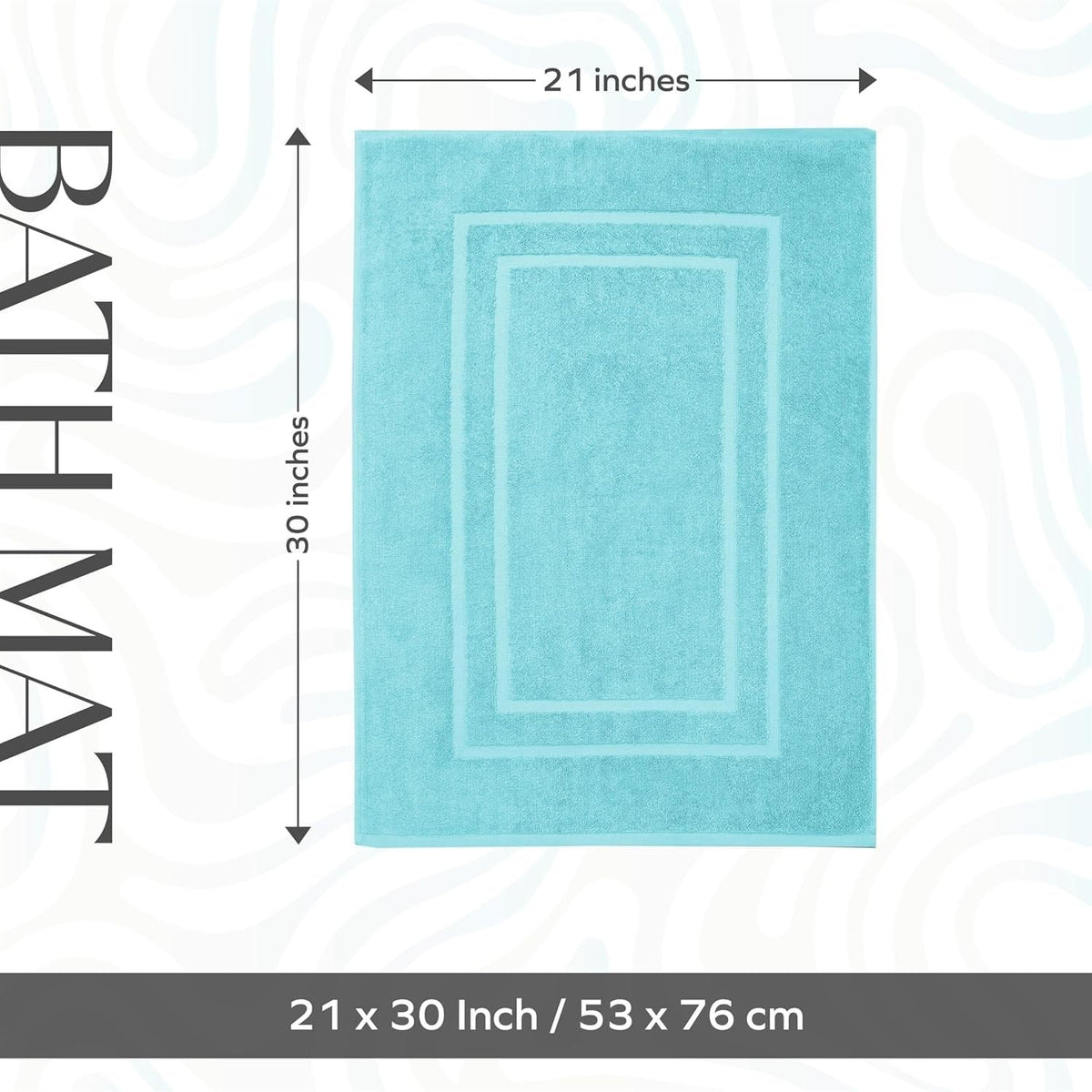 Feather & Stitch New York plush bath mat closeup terry fibers feel ultra soft