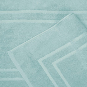 Feather & Stitch Sea Foam 2pc set emphasizes easy care and quick refresh.