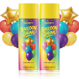 Featrity Balloon Shine Spray can for long-lasting balloon gloss.