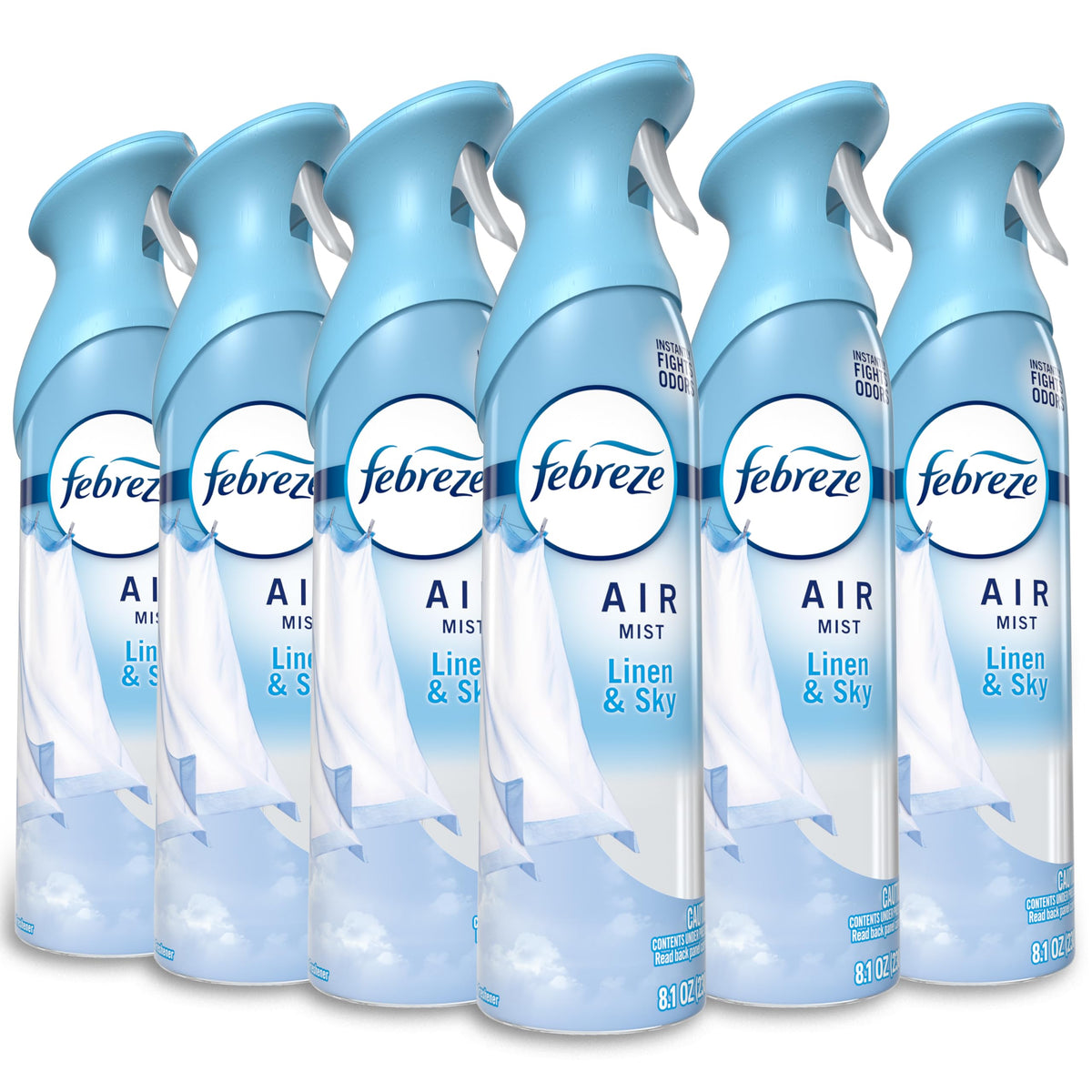 Febreze Air Mist Linen & Sky bottle ready to freshen any room