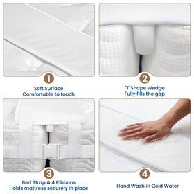 FeelAtHome reinforced strap secures mattresses, preventing slipping during restless nights.