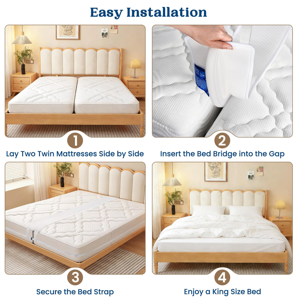 FeelAtHome compatible with Twin, Twin XL, Full, and Queen beds for versatility.