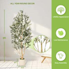feelead olive-tree adjustable-branches demonstrating customizable fullness for tailored decor