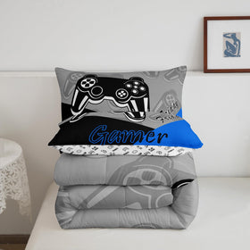 Feelyou gaming duvet microfiber closeup emphasizes breathable fabric.
