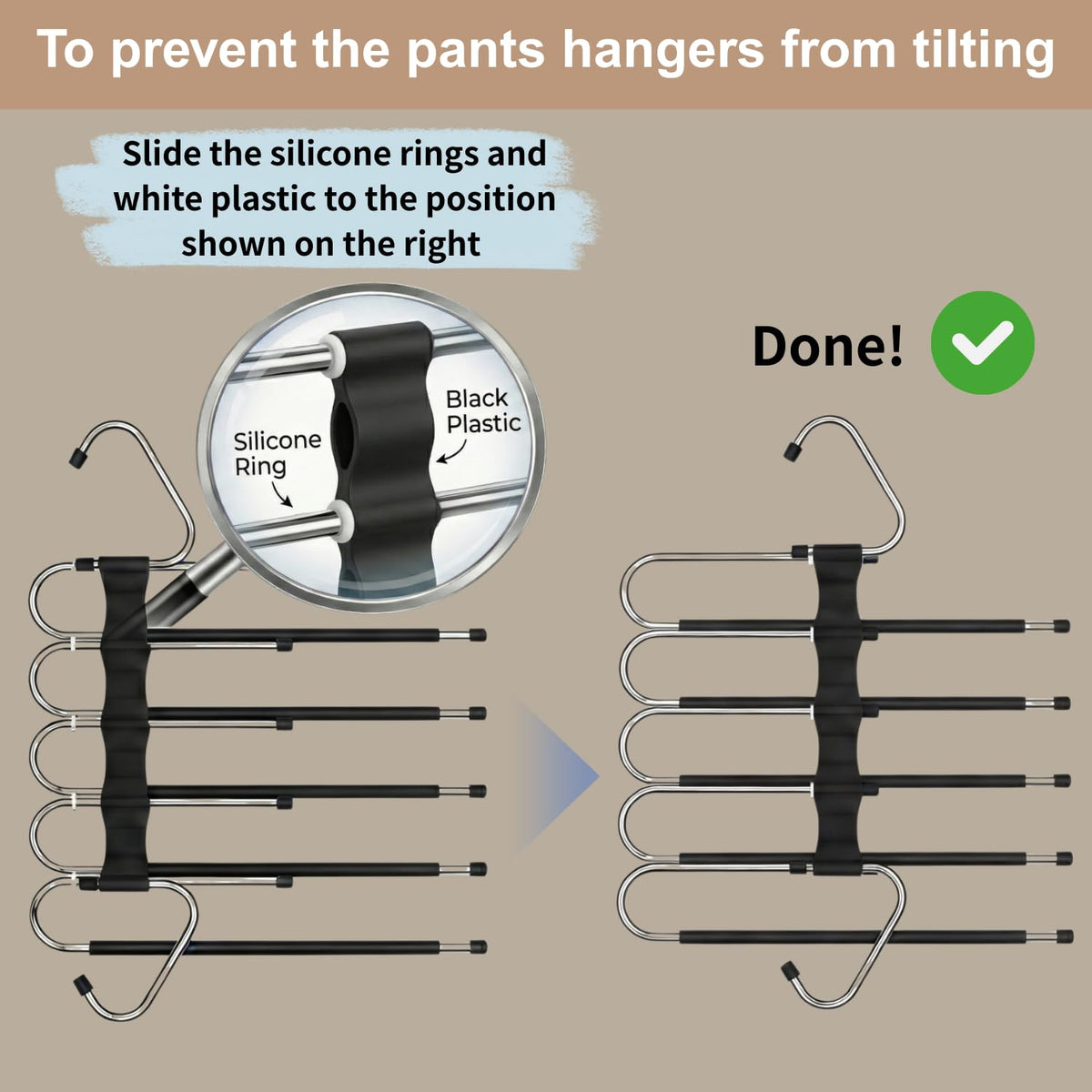 FeeraHozer clip hanger includes 10 clips for skirts, shorts, and more.