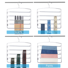 FeeraHozer compact closet organizer shown in a neat wardrobe