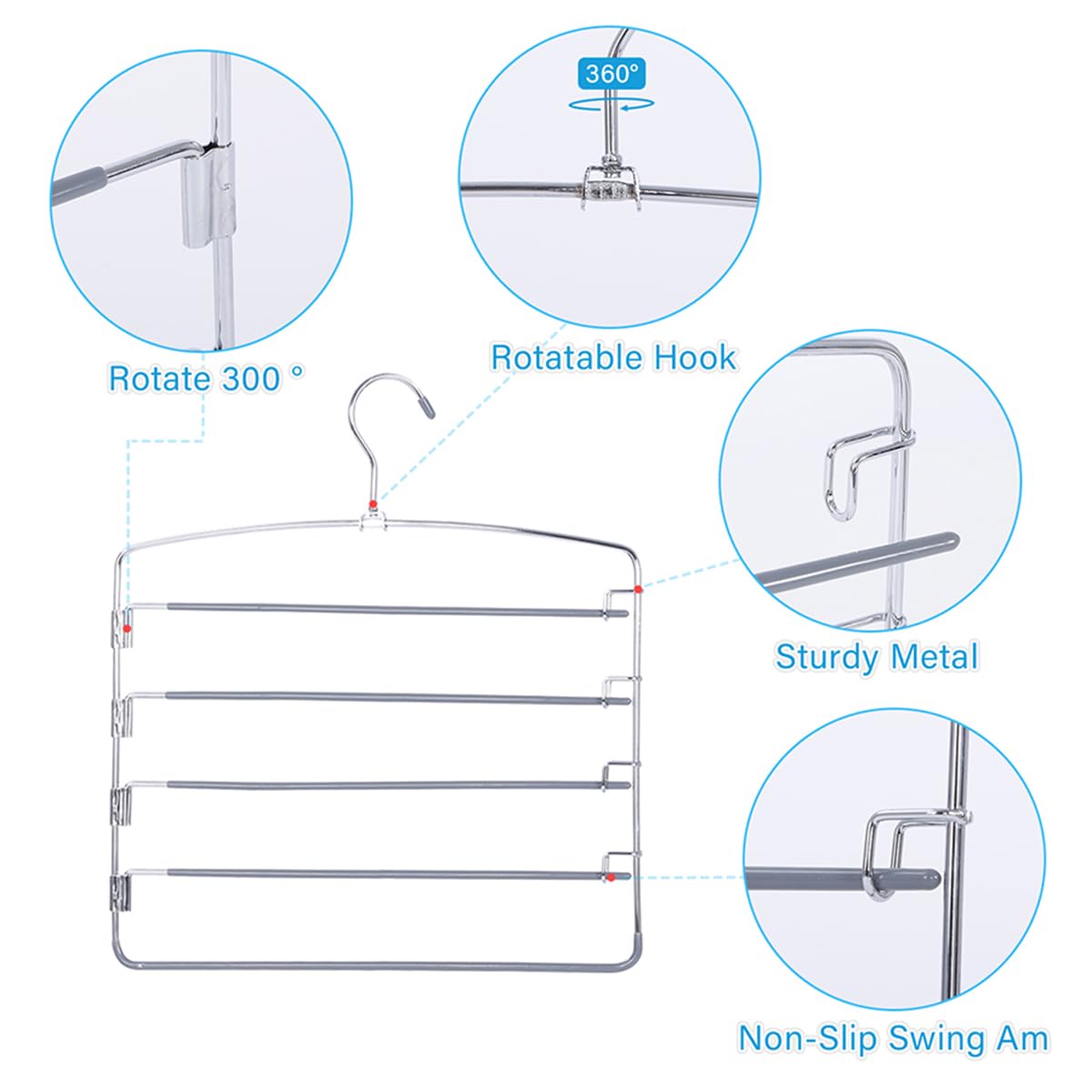 FeeraHozer multi-layer hanger used with jeans