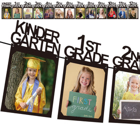 Feiyisuosi graduation banner 13-card set for a milestone photo display.