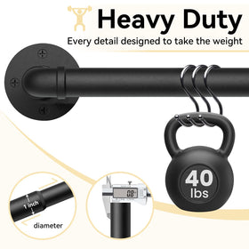 FELIDESIGN industrial-style blackout rod with durable metal construction