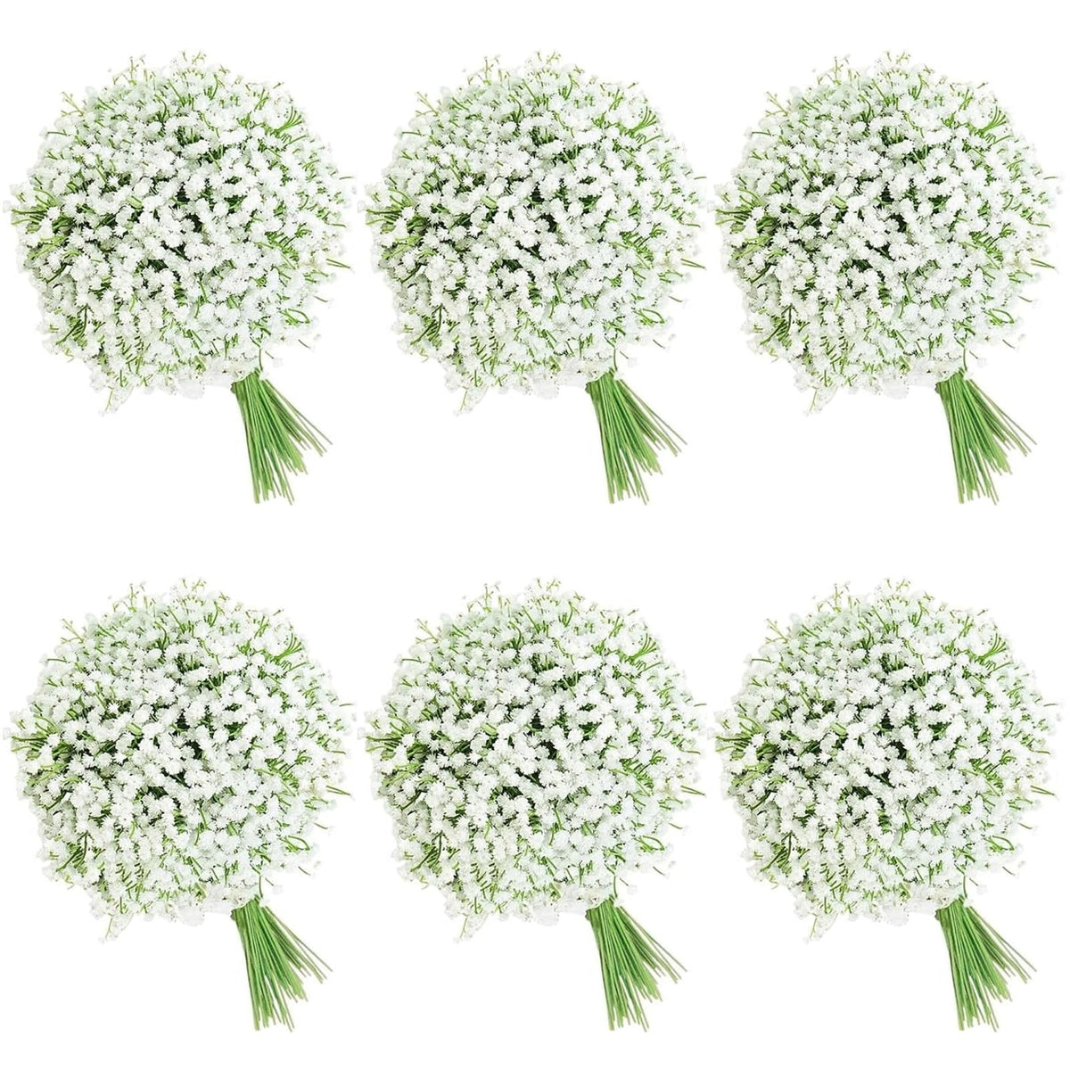 FelineFold 120-piece White Baby's Breath flowers for elegant weddings and bouquets.