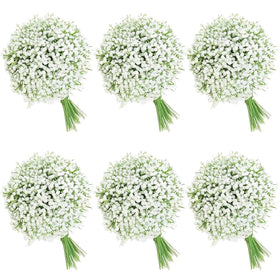 FelineFold 120-piece White Baby's Breath flowers for elegant weddings and bouquets.