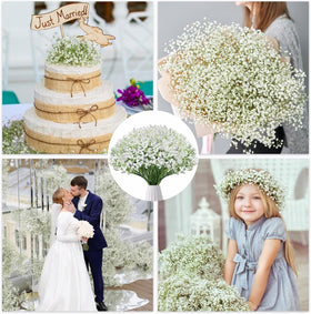 FelineFold 120-piece Baby's Breath set for versatile bouquets and decor ideas.