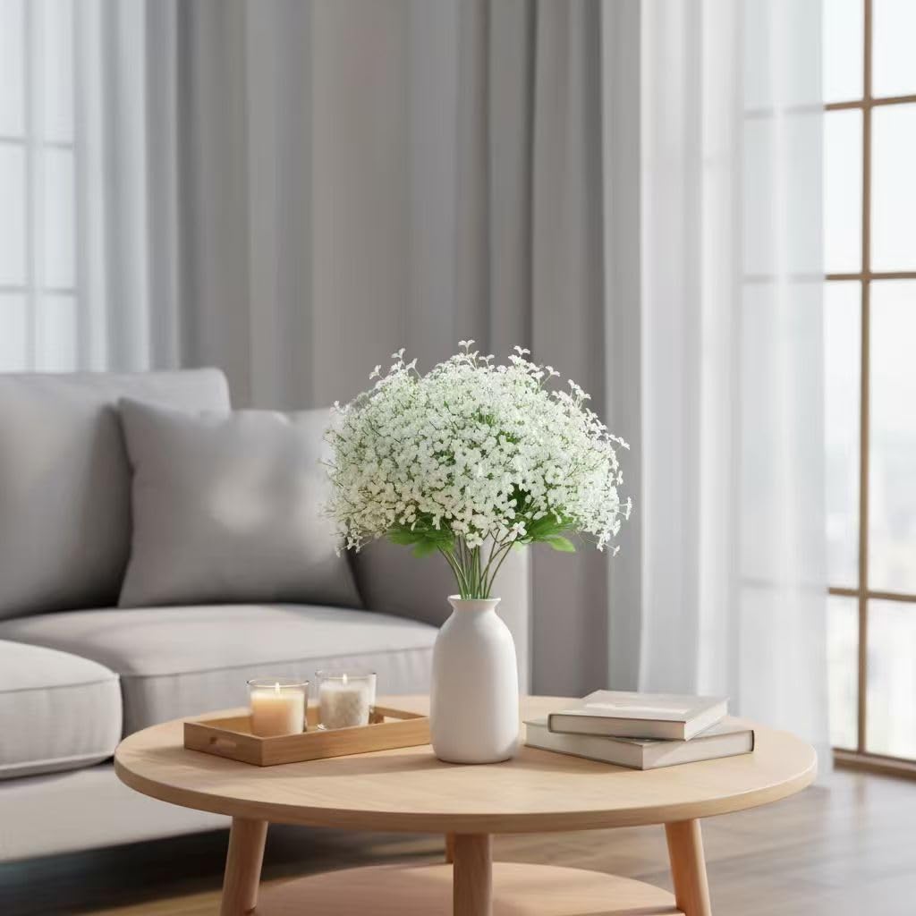 FelineFold No-maintenance Baby's Breath flowers require no water or care.