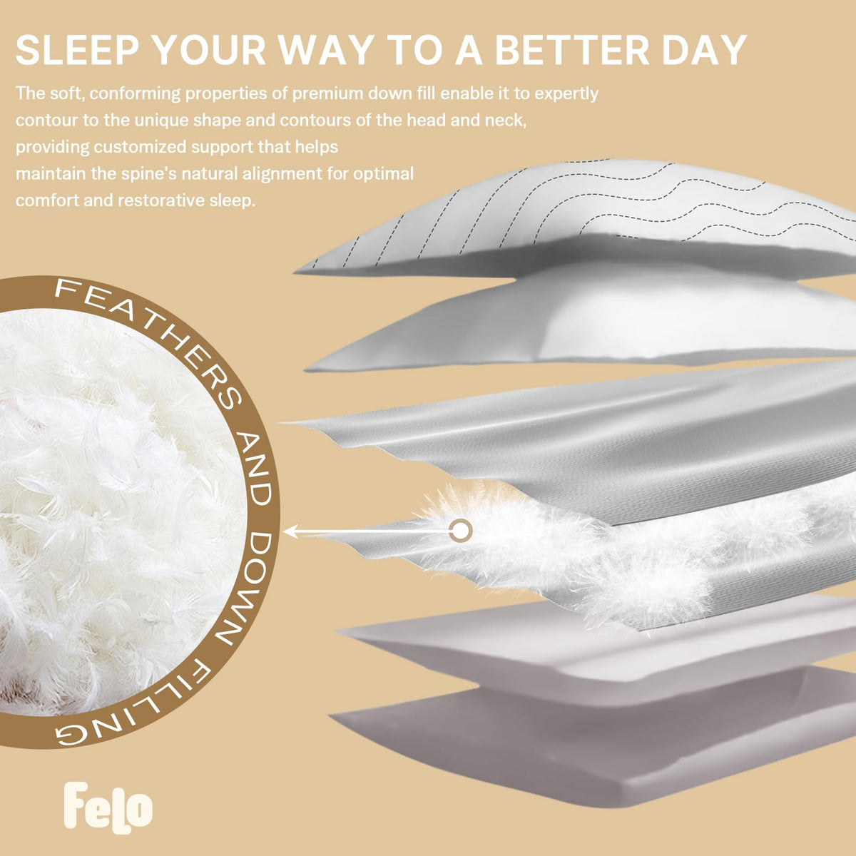 Felo Hotel Collection bedroom scene conveying a luxurious sleep experience.