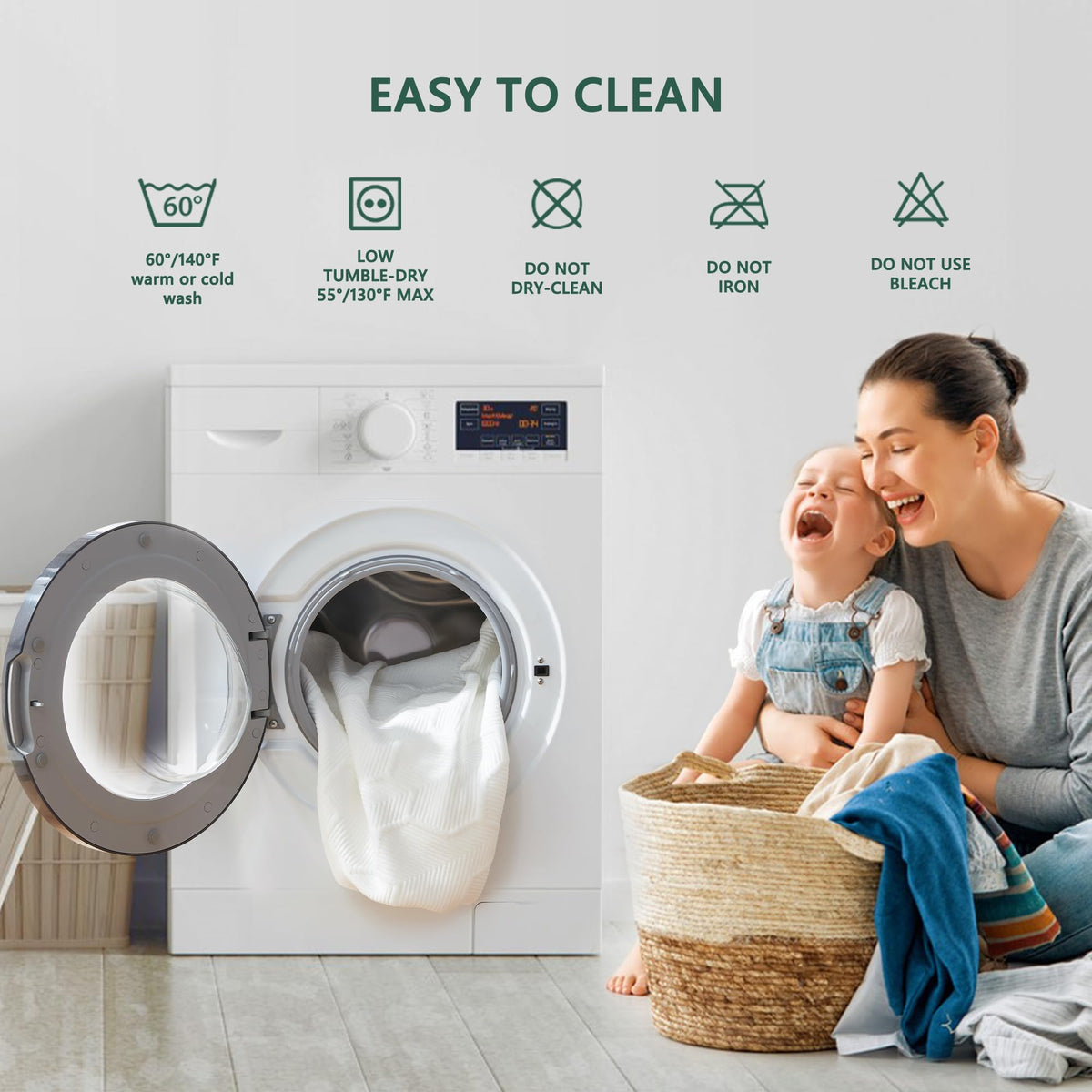 FELTYBED dirtproof surface helps busy households manage spills and pet messes.