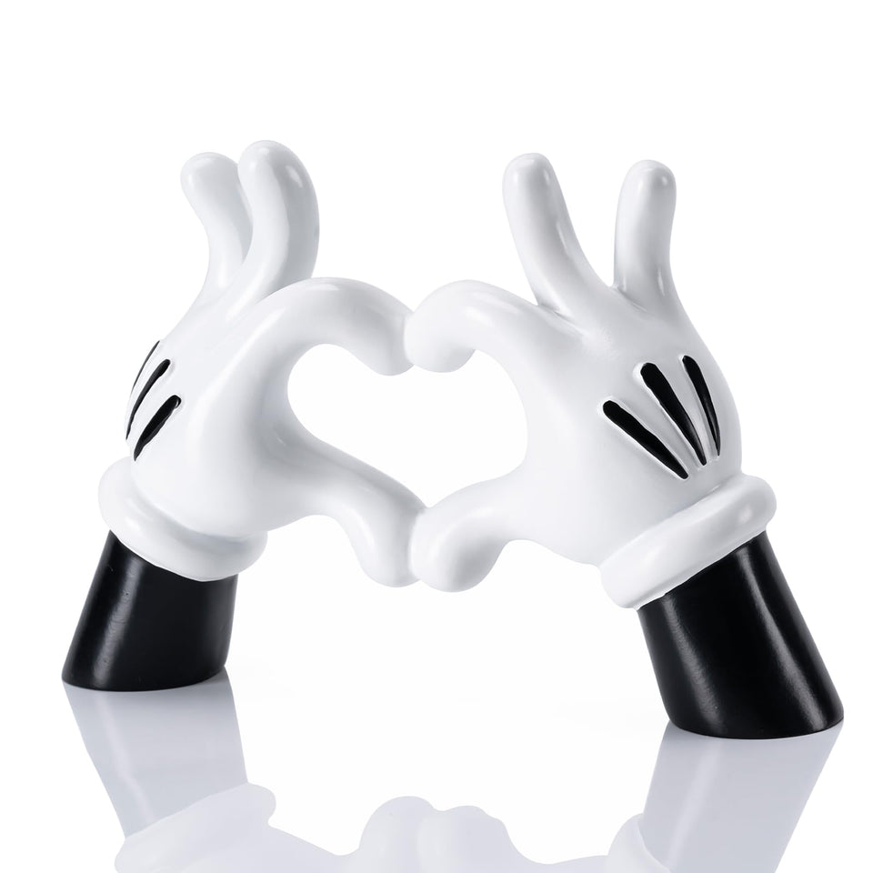 FelyHos Heart Hands statue adds playful modern charm to any shelf