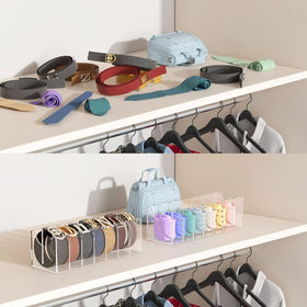 FEMELI belt and tie storage keeps outfits organized and accessible