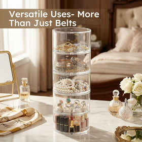 FEMELI closet-friendly design fits drawers and dressing tables for tidy accessories.