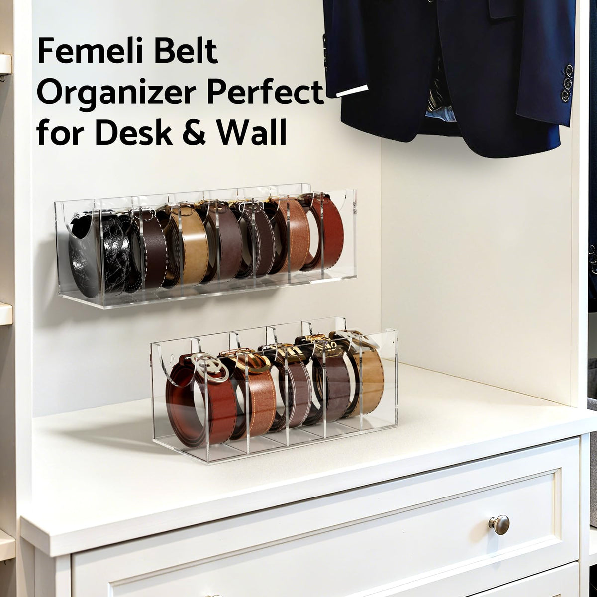 FEMELI easy-access belt box speeds daily outfit coordination