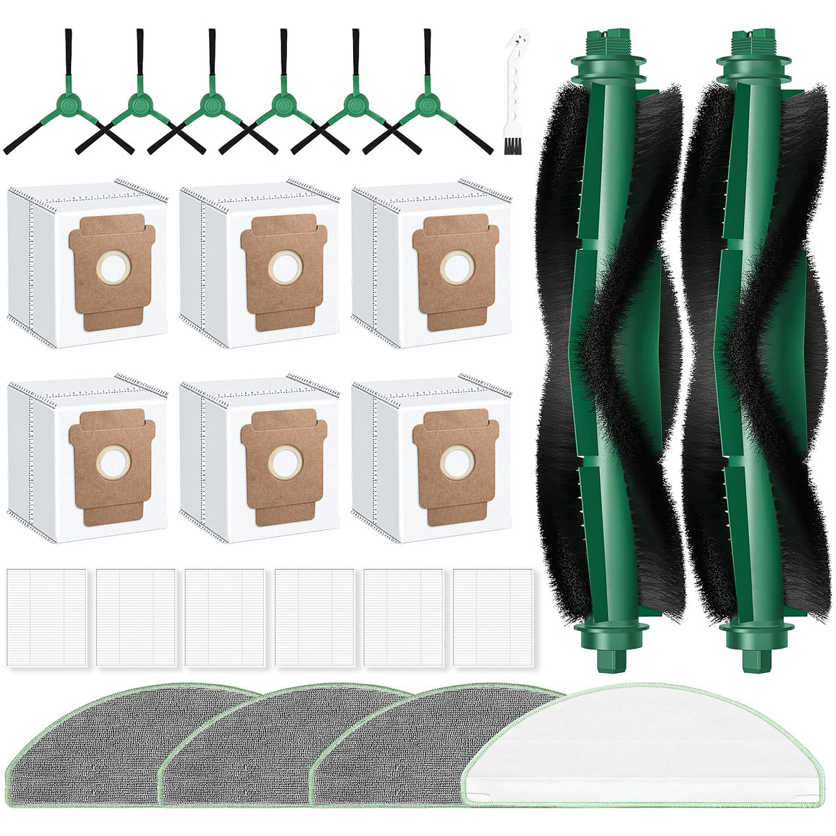 Fenkabs Roomba 2-bristle brush for deep cleaning on carpets and floors