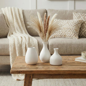 Fenravian small ceramic vases ideal for pampas grass design.